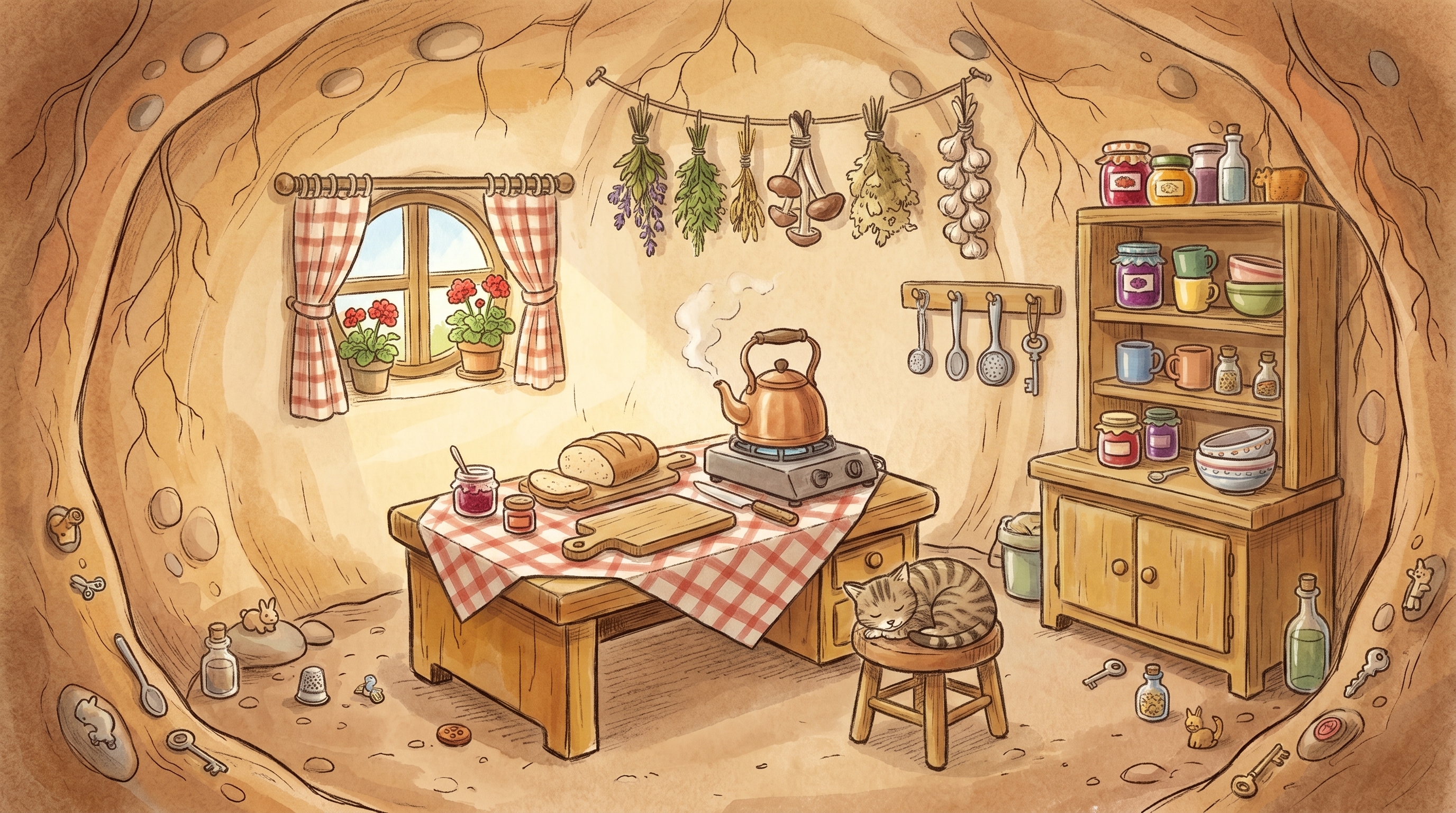 Otto's cozy kitchen